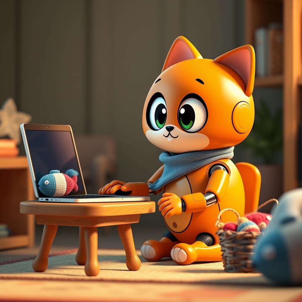 Khung 1: Miu-Miu mở tiệm online bán móc khóa cá len