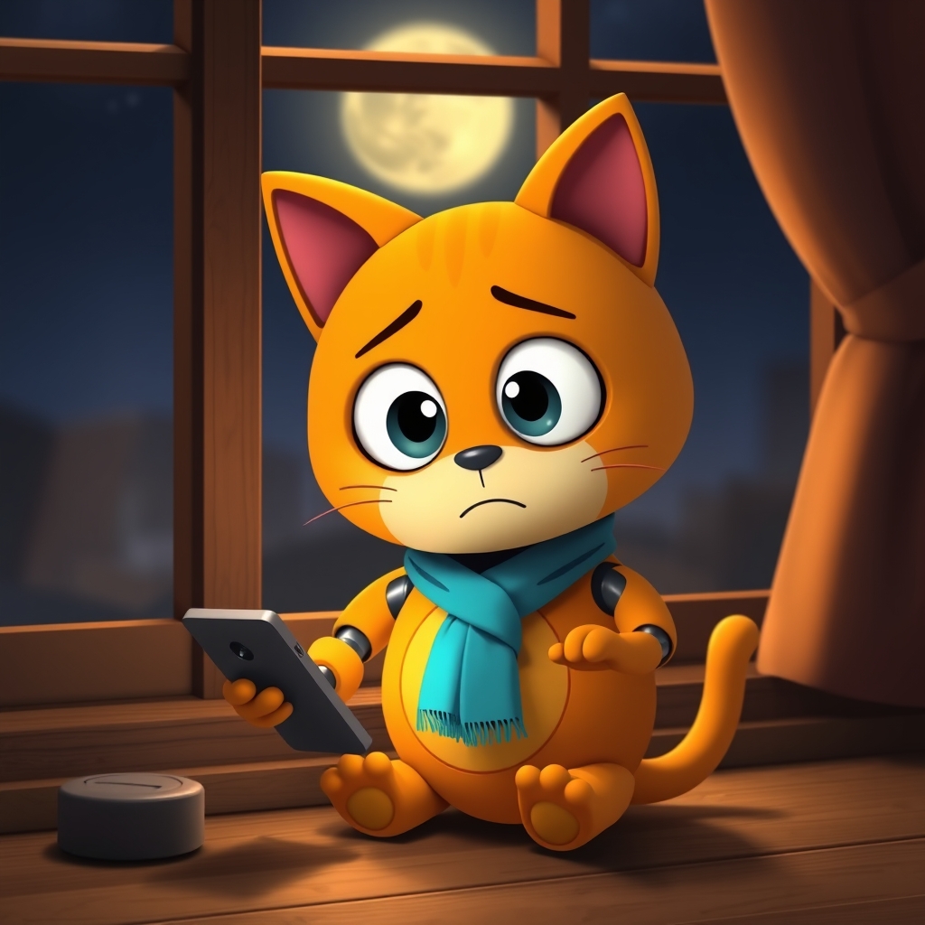Khung 7: Miu lo lắng chờ phản hồi của khách